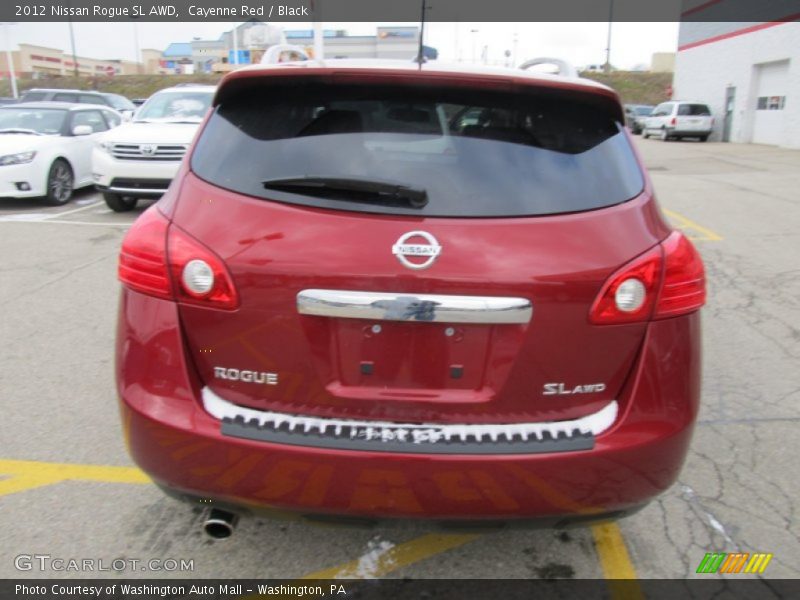 Cayenne Red / Black 2012 Nissan Rogue SL AWD