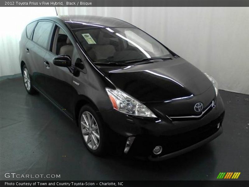Black / Bisque 2012 Toyota Prius v Five Hybrid