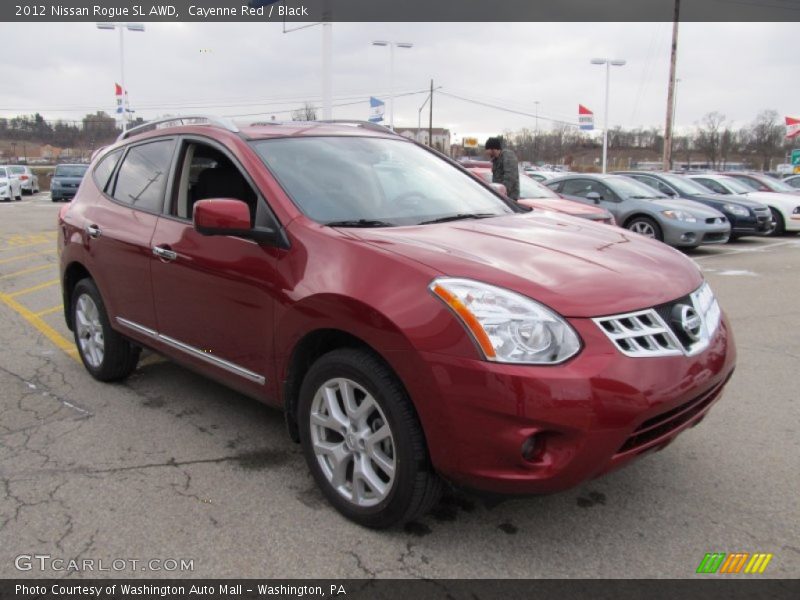 Cayenne Red / Black 2012 Nissan Rogue SL AWD