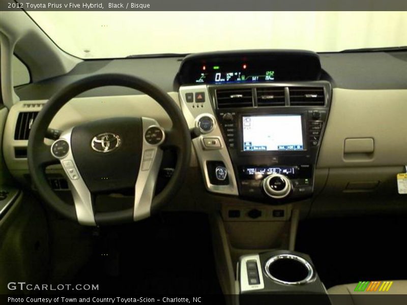 Black / Bisque 2012 Toyota Prius v Five Hybrid