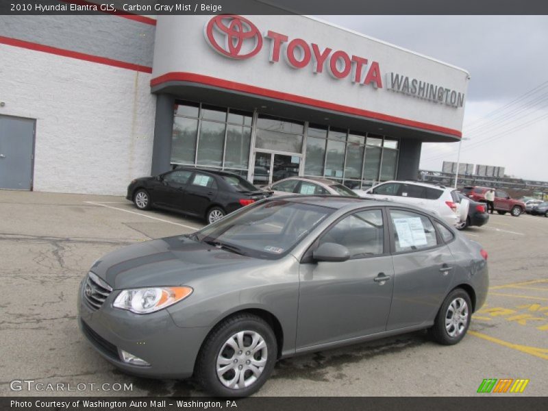 Carbon Gray Mist / Beige 2010 Hyundai Elantra GLS