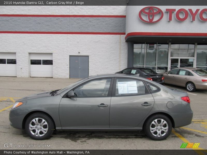 Carbon Gray Mist / Beige 2010 Hyundai Elantra GLS