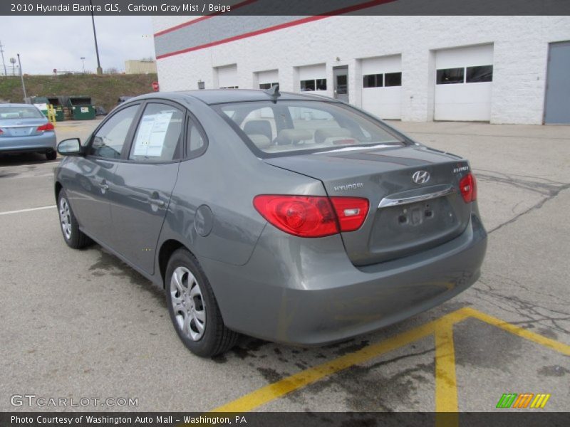 Carbon Gray Mist / Beige 2010 Hyundai Elantra GLS