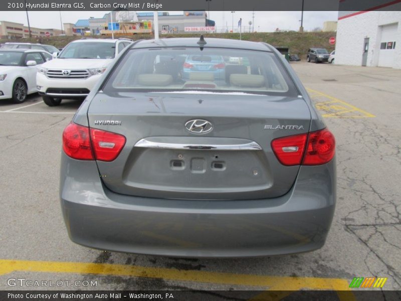 Carbon Gray Mist / Beige 2010 Hyundai Elantra GLS