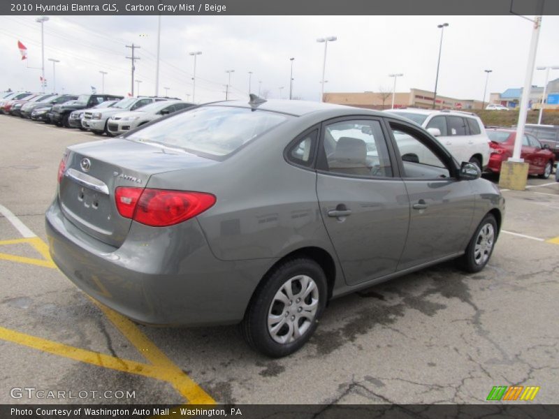 Carbon Gray Mist / Beige 2010 Hyundai Elantra GLS