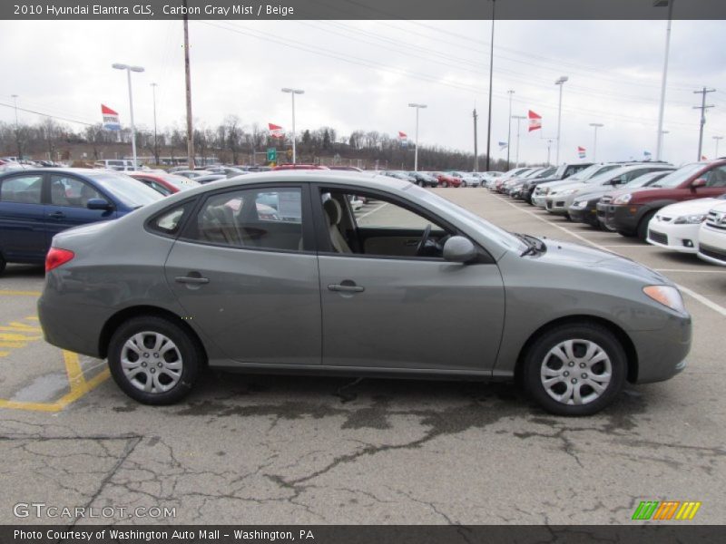 Carbon Gray Mist / Beige 2010 Hyundai Elantra GLS