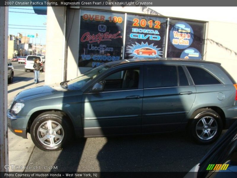 Magnesium Green Pearl / Dark Khaki/Light Graystone 2007 Chrysler Pacifica Touring