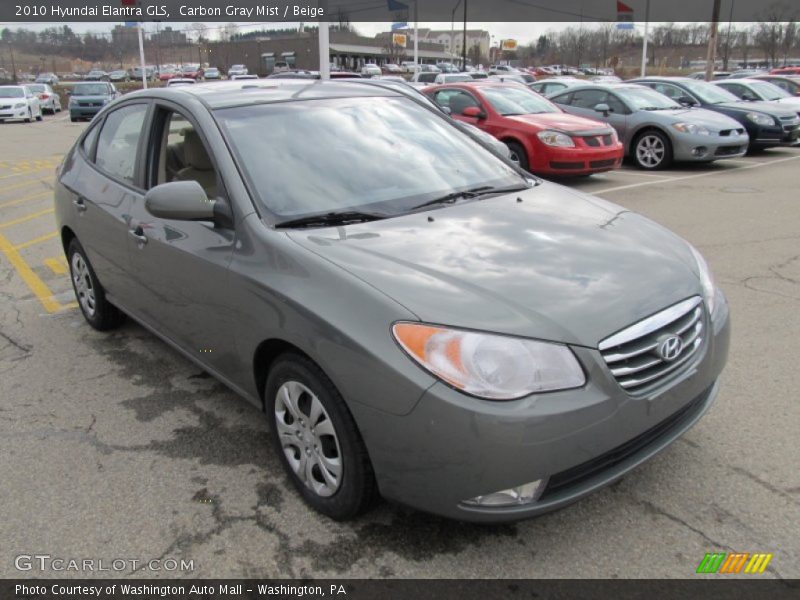 Carbon Gray Mist / Beige 2010 Hyundai Elantra GLS