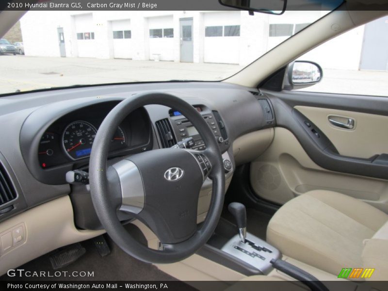 Carbon Gray Mist / Beige 2010 Hyundai Elantra GLS