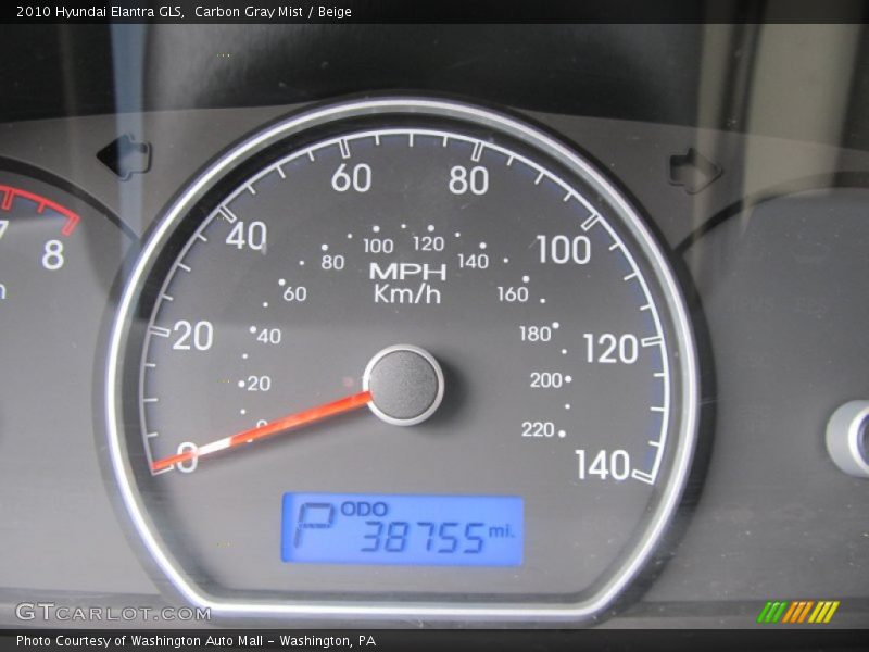 Carbon Gray Mist / Beige 2010 Hyundai Elantra GLS