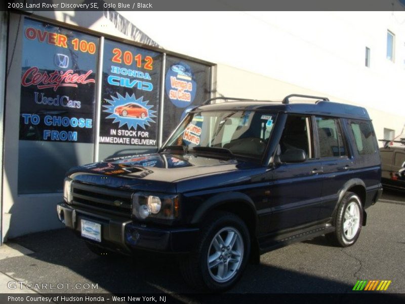 Oslo Blue / Black 2003 Land Rover Discovery SE