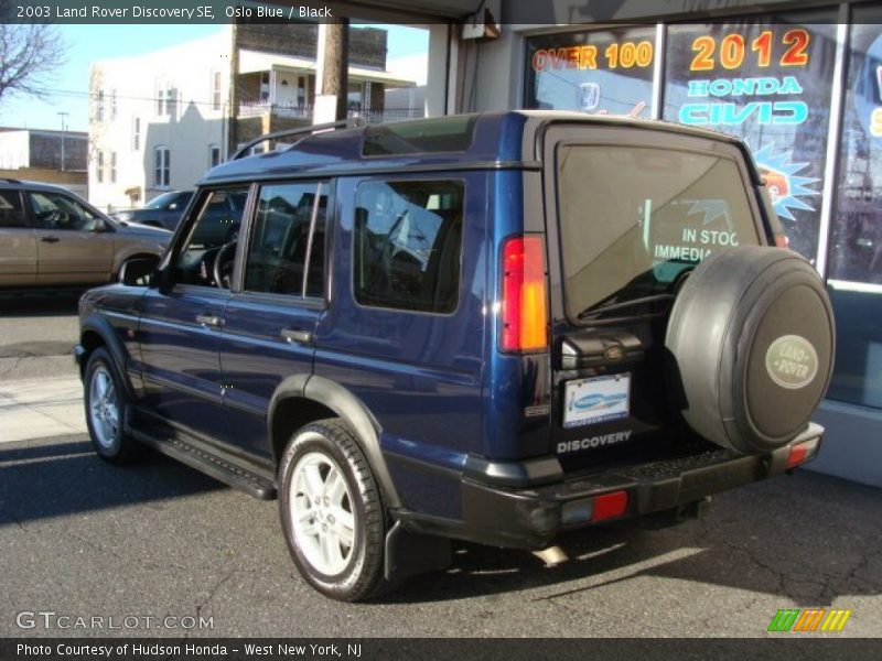 Oslo Blue / Black 2003 Land Rover Discovery SE