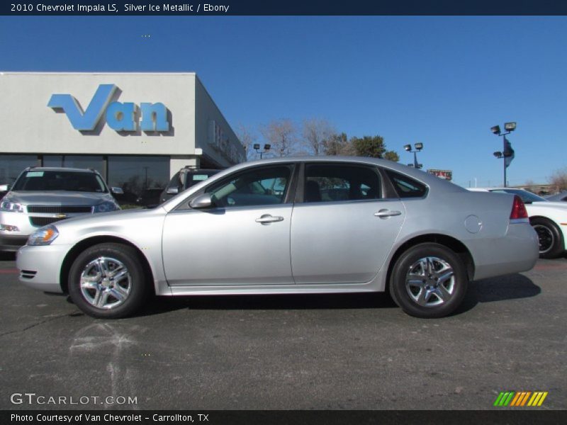 Silver Ice Metallic / Ebony 2010 Chevrolet Impala LS