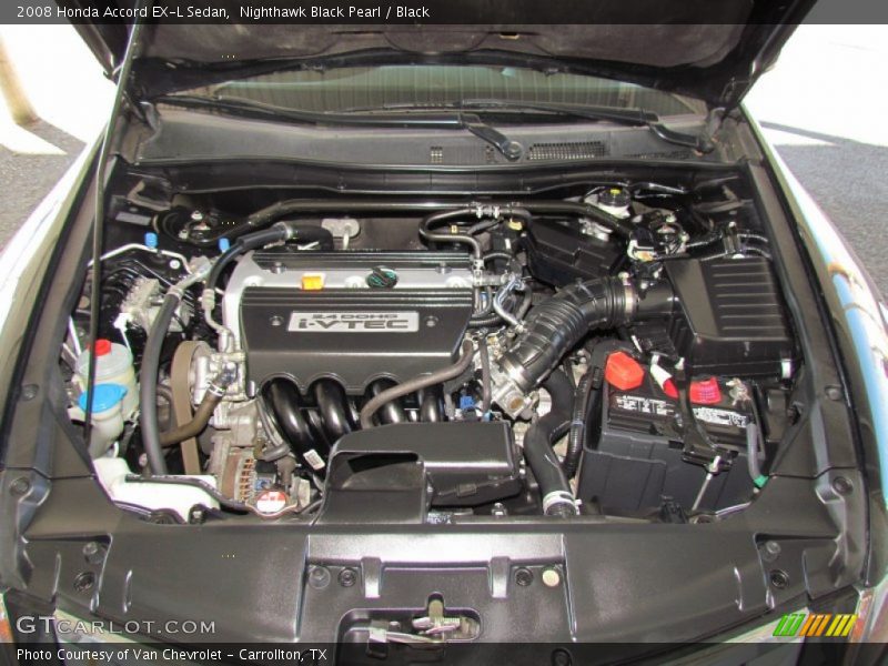 Nighthawk Black Pearl / Black 2008 Honda Accord EX-L Sedan