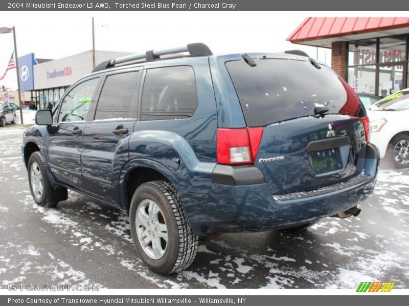 Torched Steel Blue Pearl / Charcoal Gray 2004 Mitsubishi Endeavor LS AWD