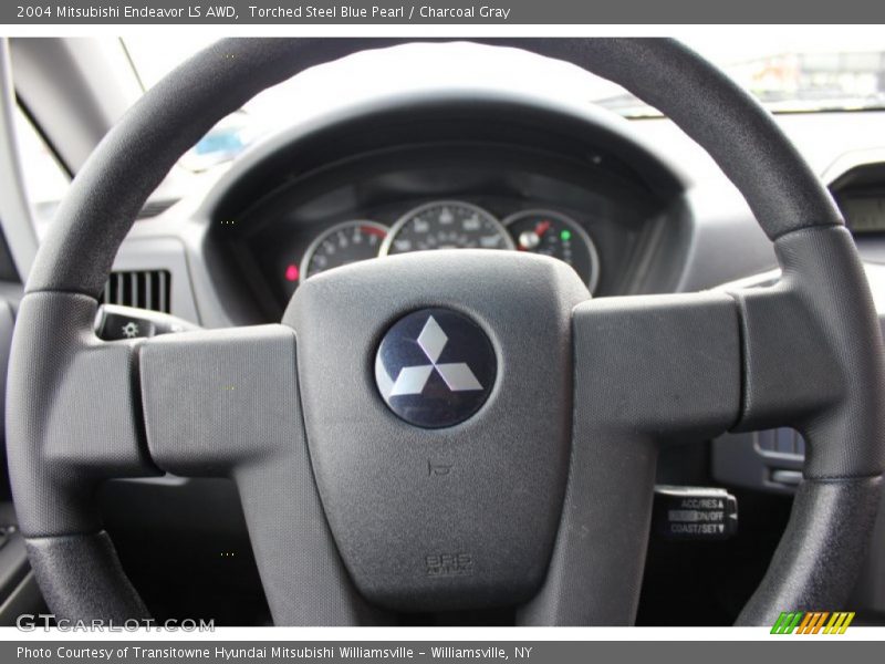 Torched Steel Blue Pearl / Charcoal Gray 2004 Mitsubishi Endeavor LS AWD