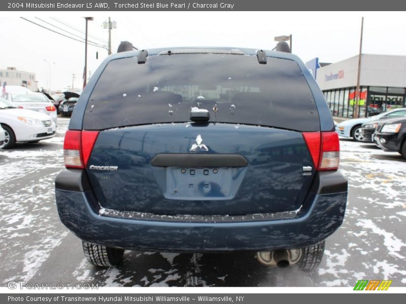 Torched Steel Blue Pearl / Charcoal Gray 2004 Mitsubishi Endeavor LS AWD