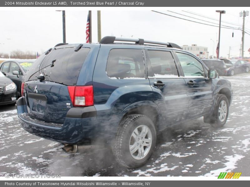 Torched Steel Blue Pearl / Charcoal Gray 2004 Mitsubishi Endeavor LS AWD