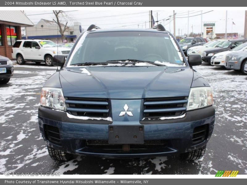 Torched Steel Blue Pearl / Charcoal Gray 2004 Mitsubishi Endeavor LS AWD