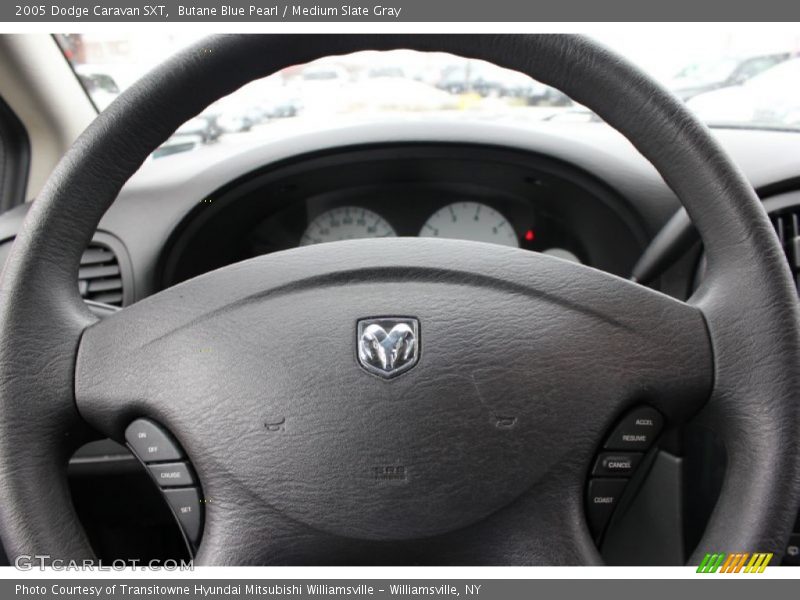 Butane Blue Pearl / Medium Slate Gray 2005 Dodge Caravan SXT