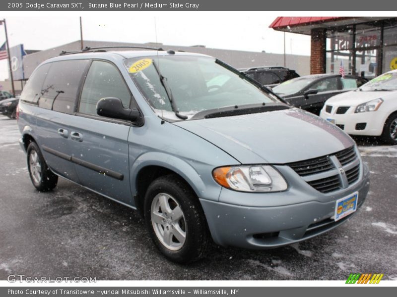 Butane Blue Pearl / Medium Slate Gray 2005 Dodge Caravan SXT