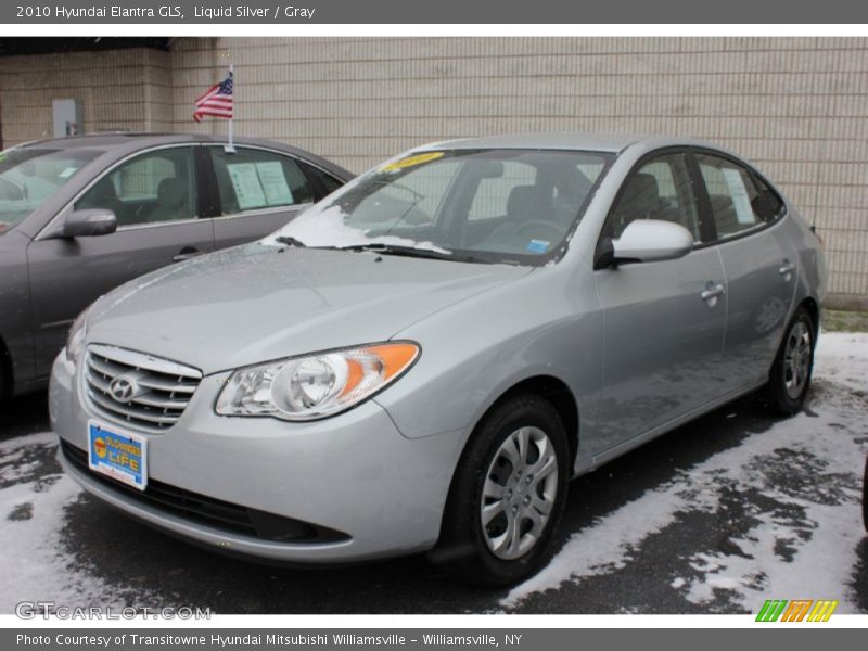 Liquid Silver / Gray 2010 Hyundai Elantra GLS