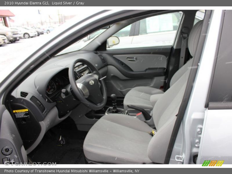 Liquid Silver / Gray 2010 Hyundai Elantra GLS