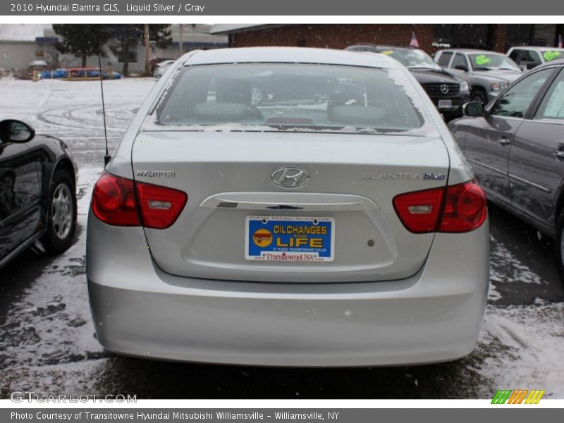 Liquid Silver / Gray 2010 Hyundai Elantra GLS