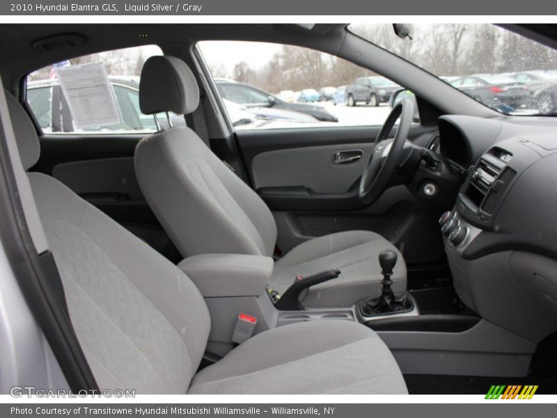 Liquid Silver / Gray 2010 Hyundai Elantra GLS