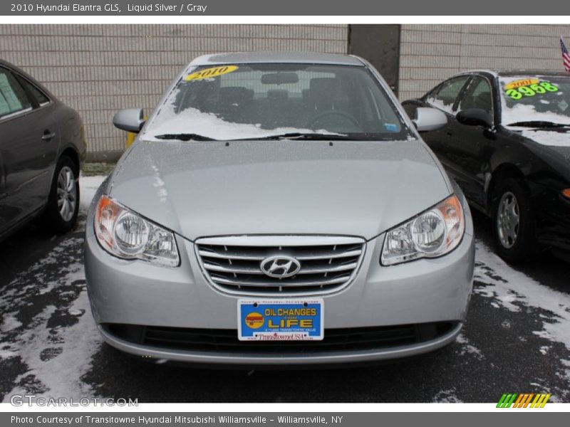 Liquid Silver / Gray 2010 Hyundai Elantra GLS