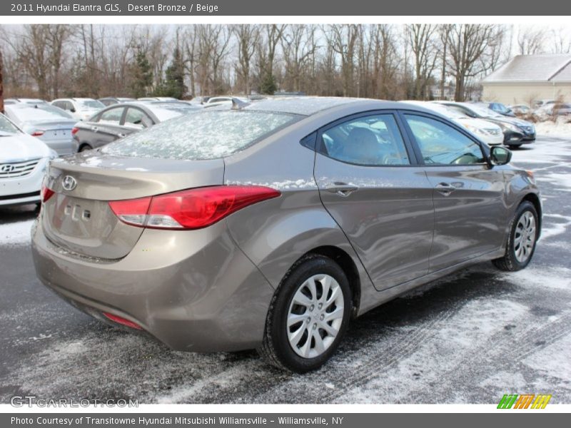 Desert Bronze / Beige 2011 Hyundai Elantra GLS