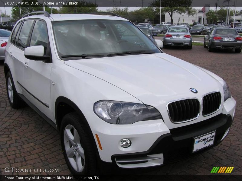 Alpine White / Black 2007 BMW X5 3.0si