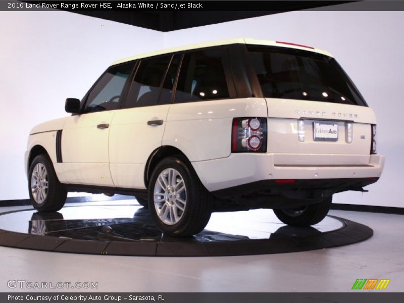 Alaska White / Sand/Jet Black 2010 Land Rover Range Rover HSE