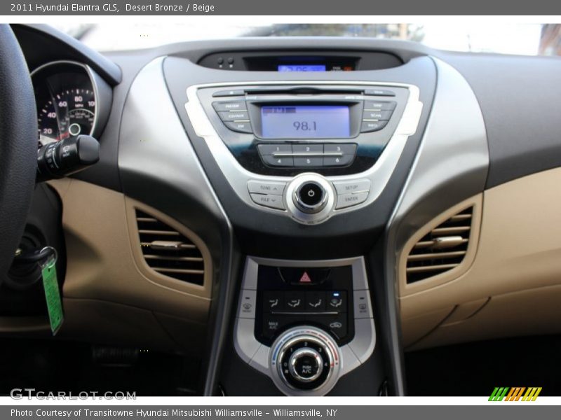 Desert Bronze / Beige 2011 Hyundai Elantra GLS
