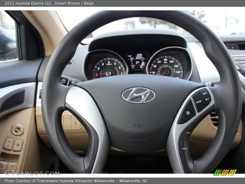 Desert Bronze / Beige 2011 Hyundai Elantra GLS