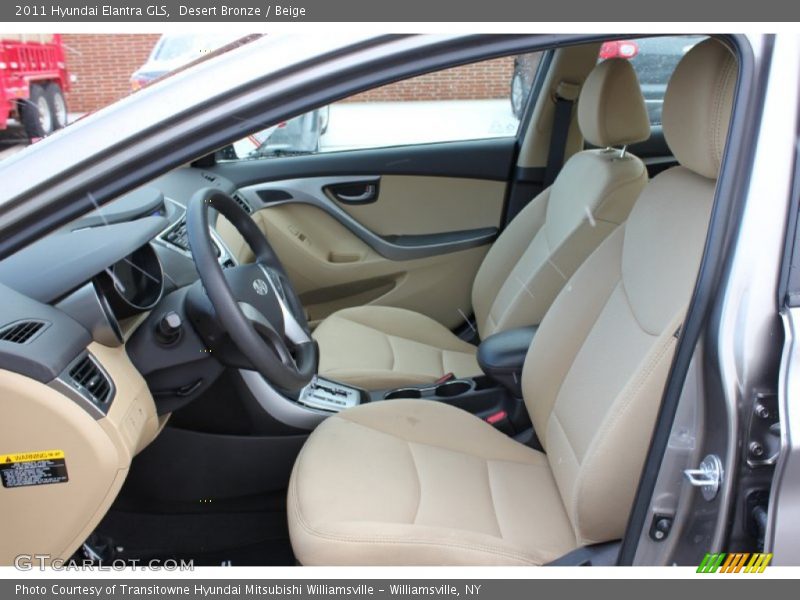 Desert Bronze / Beige 2011 Hyundai Elantra GLS