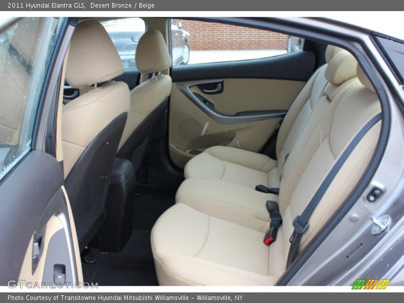 Desert Bronze / Beige 2011 Hyundai Elantra GLS