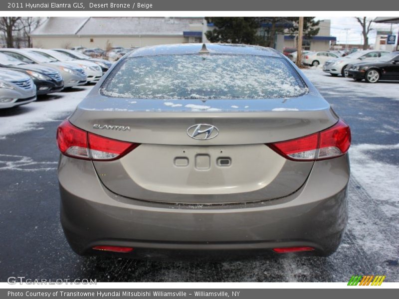 Desert Bronze / Beige 2011 Hyundai Elantra GLS