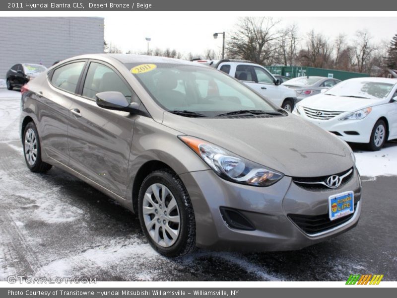 Desert Bronze / Beige 2011 Hyundai Elantra GLS