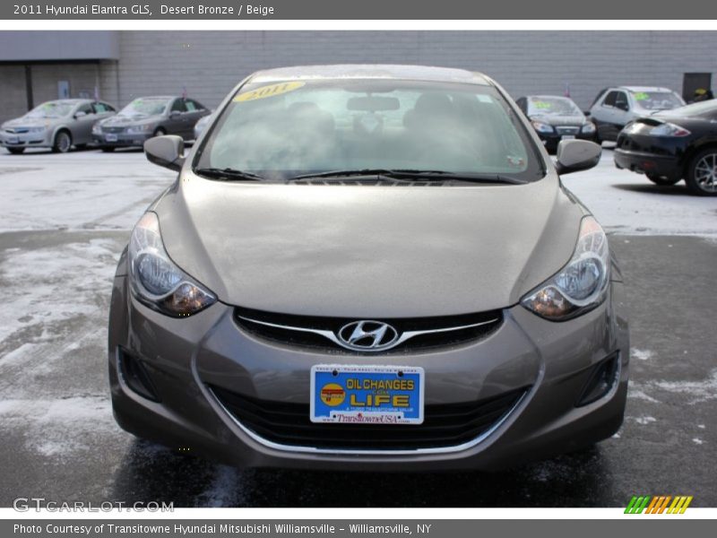 Desert Bronze / Beige 2011 Hyundai Elantra GLS