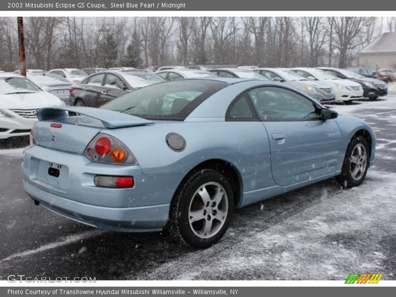 Steel Blue Pearl / Midnight 2003 Mitsubishi Eclipse GS Coupe