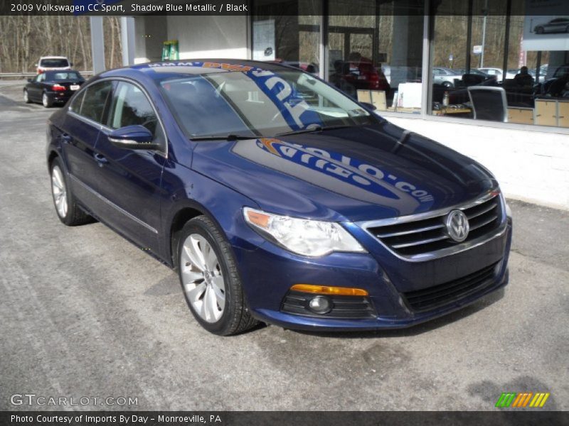 Shadow Blue Metallic / Black 2009 Volkswagen CC Sport