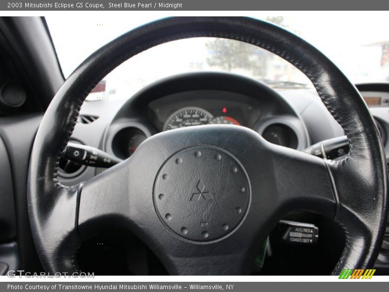 Steel Blue Pearl / Midnight 2003 Mitsubishi Eclipse GS Coupe