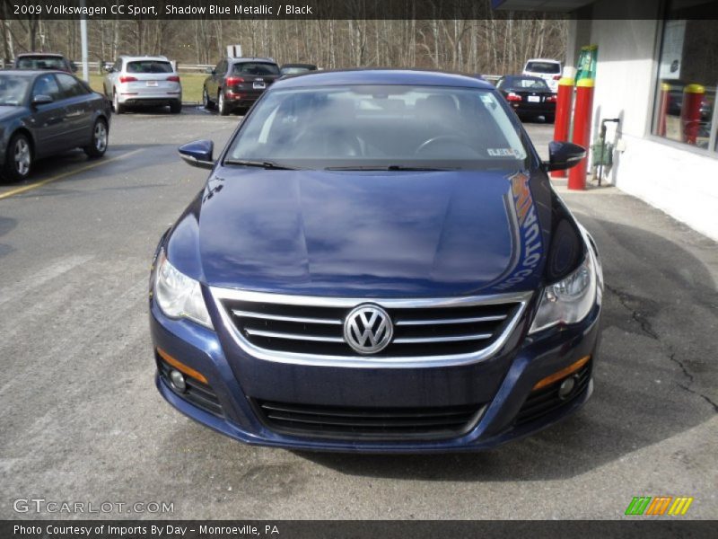 Shadow Blue Metallic / Black 2009 Volkswagen CC Sport