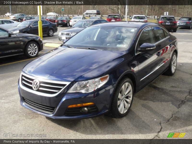 Shadow Blue Metallic / Black 2009 Volkswagen CC Sport