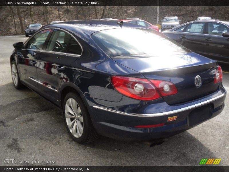 Shadow Blue Metallic / Black 2009 Volkswagen CC Sport