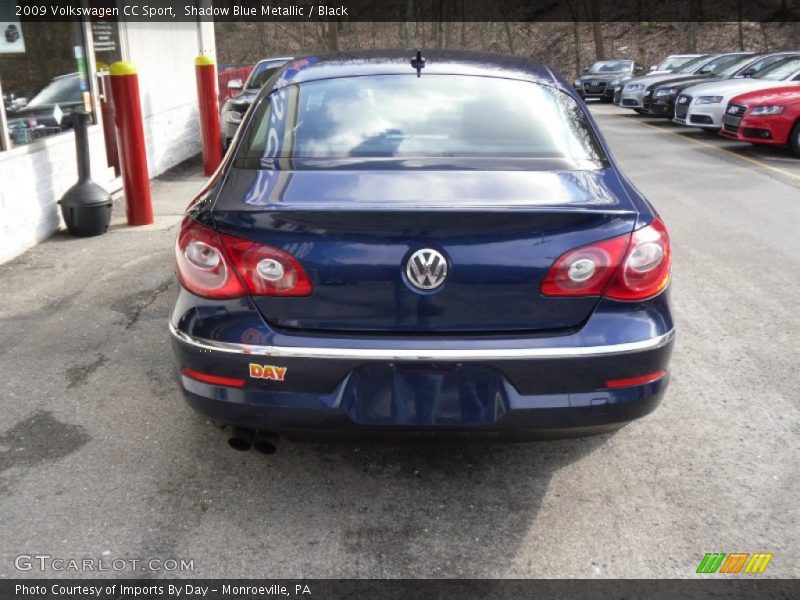 Shadow Blue Metallic / Black 2009 Volkswagen CC Sport