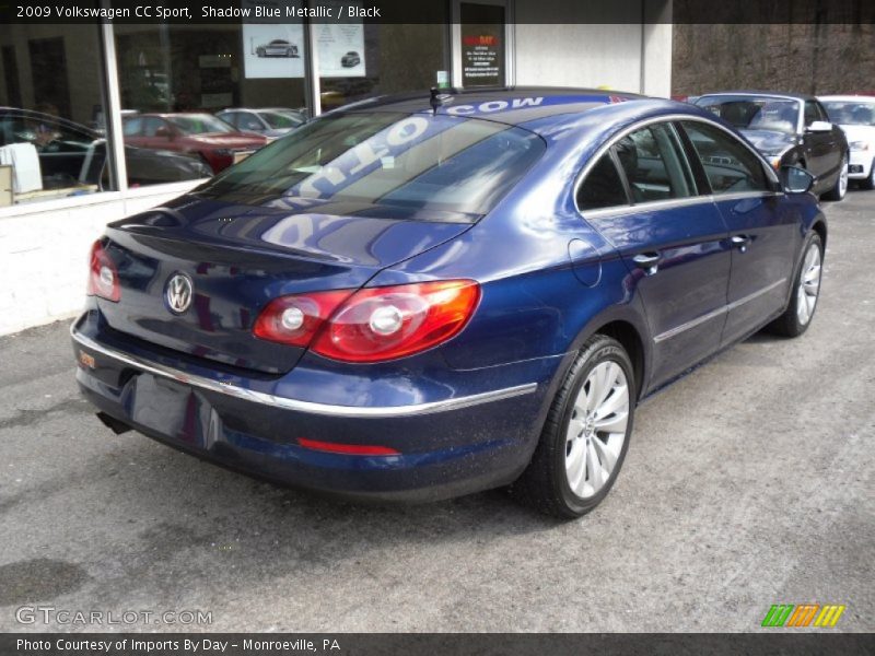 Shadow Blue Metallic / Black 2009 Volkswagen CC Sport