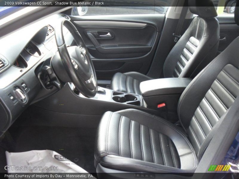 Shadow Blue Metallic / Black 2009 Volkswagen CC Sport