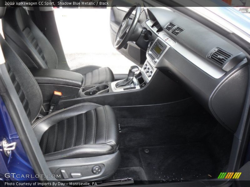 Shadow Blue Metallic / Black 2009 Volkswagen CC Sport